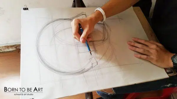 วาดเส้น มัณฑนศิลป์ จิตรกรรม ติว Drawing โดยพี่ศิลปากร