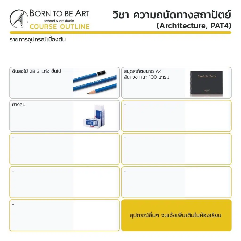 อุปกรณ์ติวสถาปัตย์