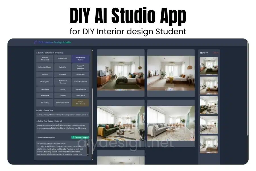 AI ออกแบบภายใน